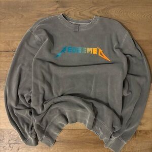 Gray Sweater with “Redeemed” Logo